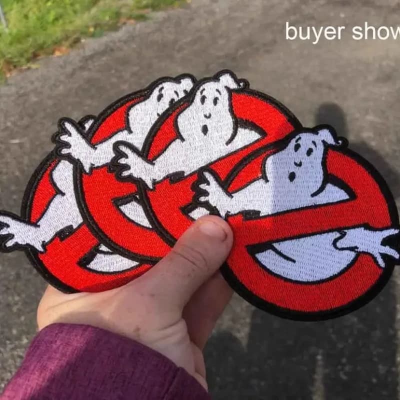 Toppe ricamate tattiche Patch termoadesive su punk per vestiti Adesivi per zaino con distintivo morale di film horror con gancio e anello