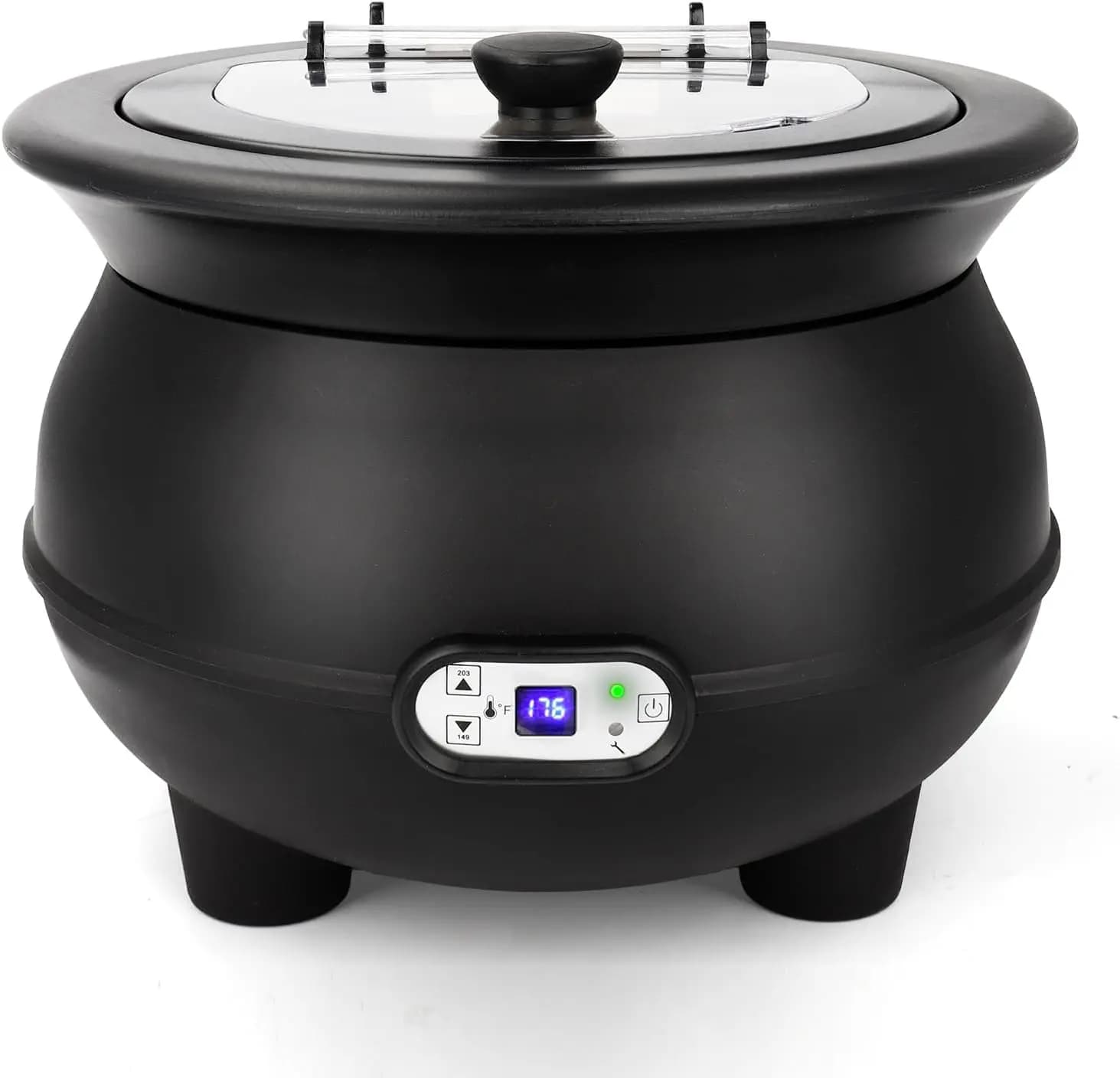 8 Qt. Electric heaters Black, 120V 450W, Slow Cooking Pen for Domestic Kitchen