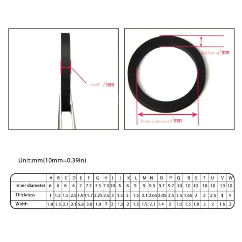 2024 New Idle Wheel Belt loop Idler Rubber Ring For Cassette Deck Recorder Tape Player