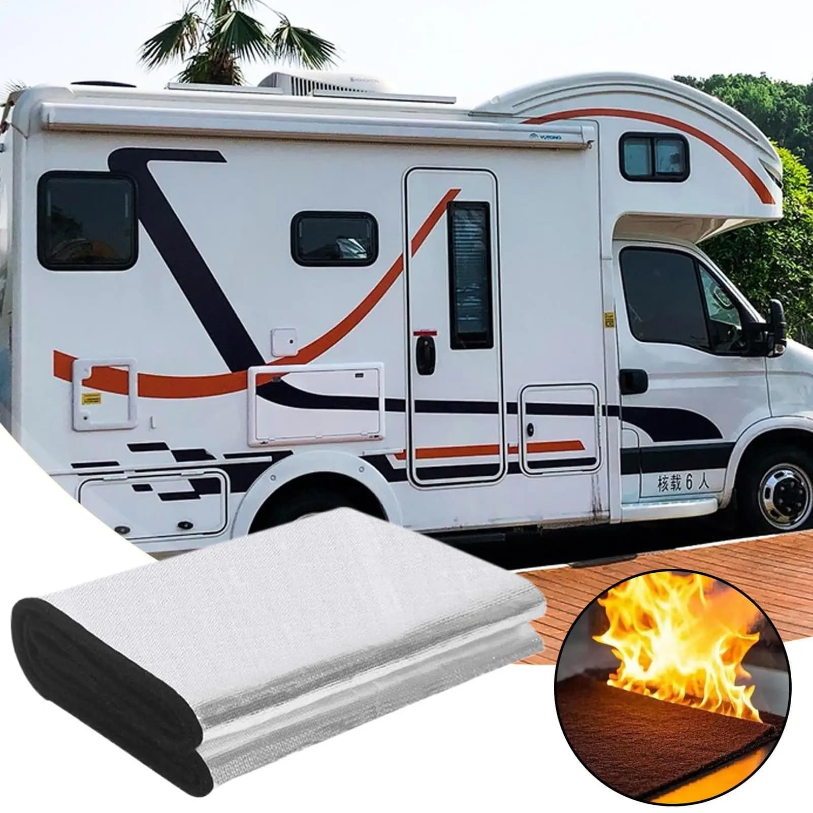 Copertura isolante flessibile ignifuga per batteria per auto - Protezione per la stagione fredda da 40,16x7,09 pollici per camper, barca, rimorchio, ATV, moto