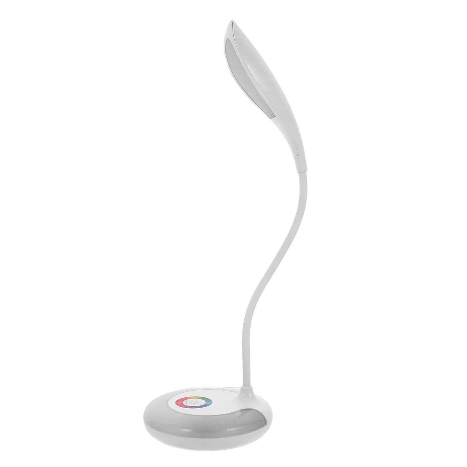 Touch Control Dimmable Desk Lamp with White Rgb Light for Nursery Room Bedroom Office Study Table LED Night Light