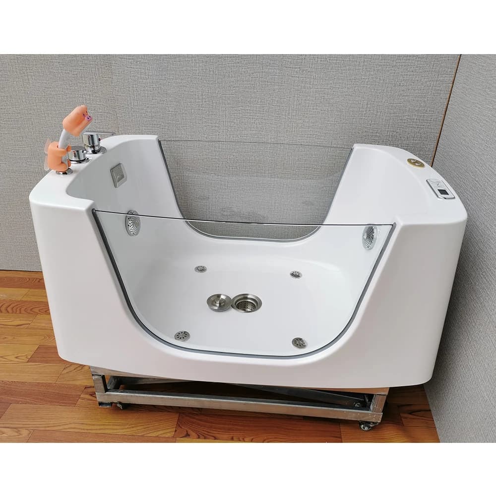 Vasca da bagno per cani con idromassaggio elettrico in acrilico per animali domestici, vasca da bagno per cani, terapia con ozono, prezzo vasca da bagno