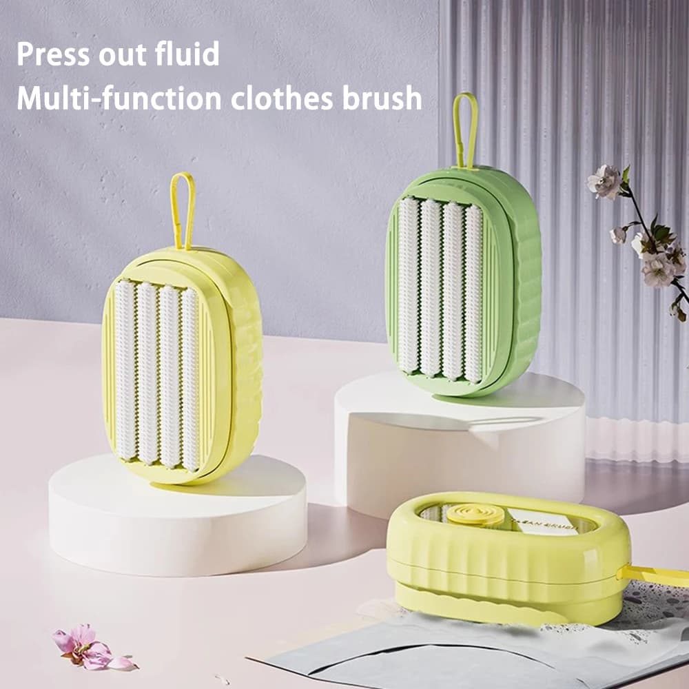 Laundry Brush Roller Multi-Purpose Caddy Handheld - Household Foam Roller, Soft Bristles, Hand Laundry Scrubber