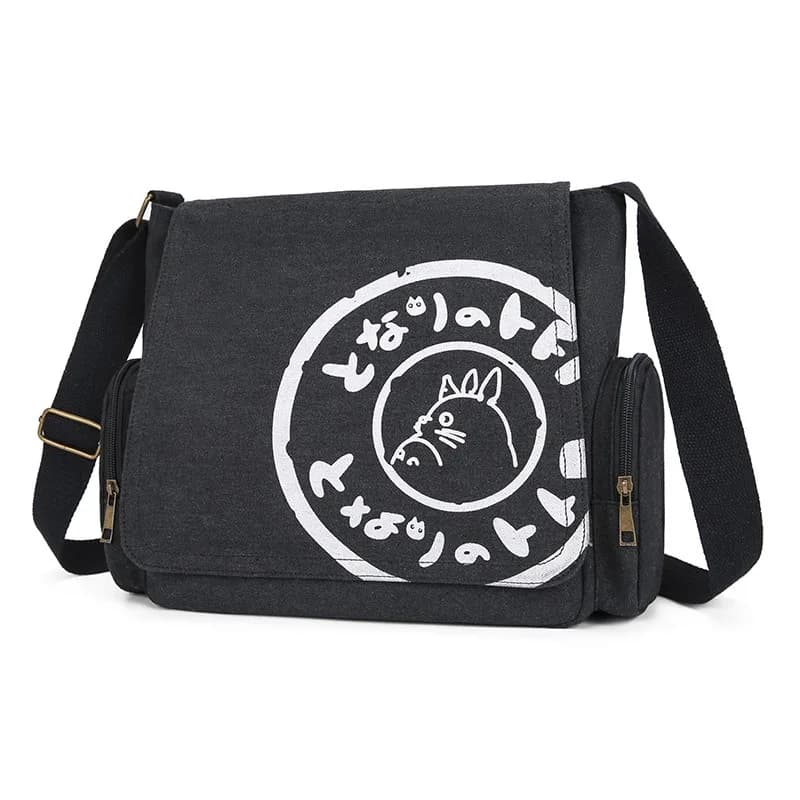 Japanese and Korean canvas bags Anime periphery My neighbor is Chinchilla shoulder bag Totoro backpack messenger bag School bag