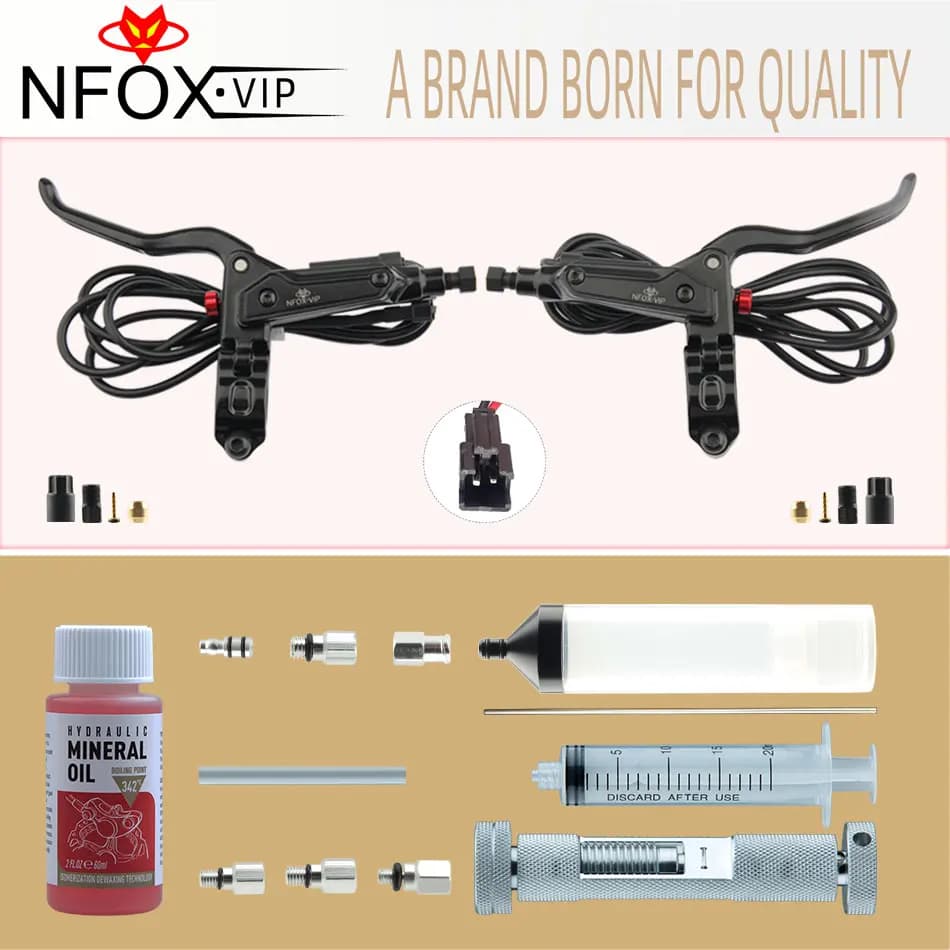 NFOX 2A Nuovo GT267 Disco Olio Spegnimento Maniglia del Freno 3-pin Adatto per Skateboard Elettrico Bicicletta 2-pin Maniglia Asta Accessori