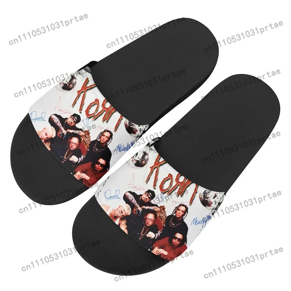 Korn Rock Band Home Clog Mens Women Youth Boy Girl Sandals Shoes Tang Garden Custom Made Breathable Shoe Beach Hole Slippers