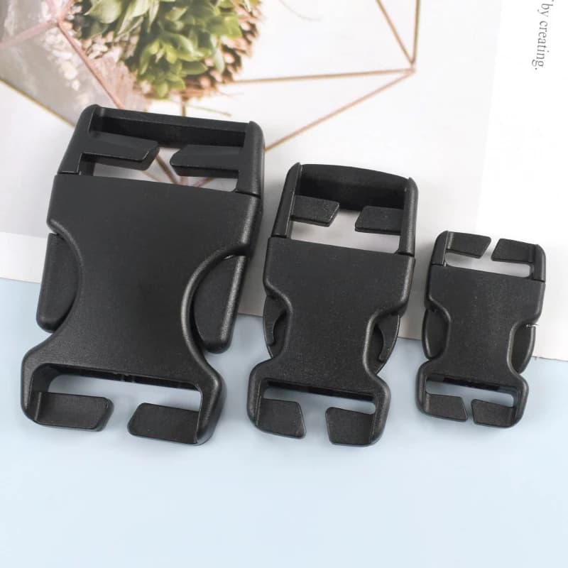 5/10/20 Pezzi Fibbia a Sgancio Rapido 20/25/38mm per Cinghie, Regolazione Cinture, Collari per Cani, Accessori per Riparazioni Facili