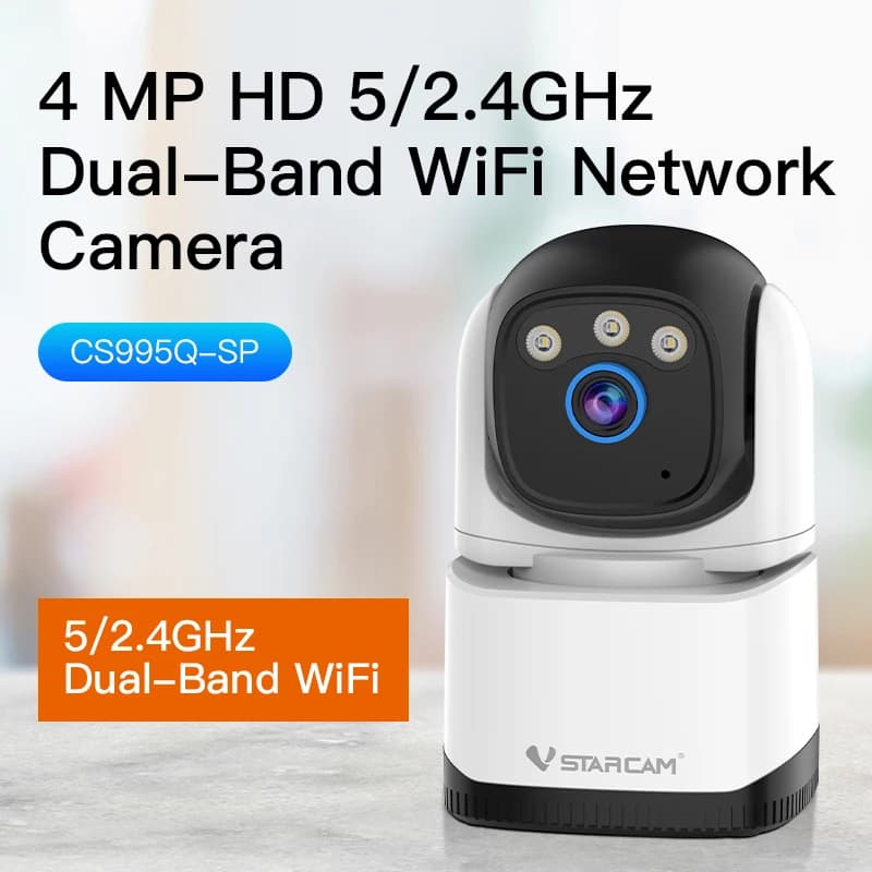 Vstarcam CS995Q-SP 4MP 1440P O-Kam APP Full Color Wireless PTZ IP Dome Camera AI Humanoid Detection Home Security CCTV Monitor