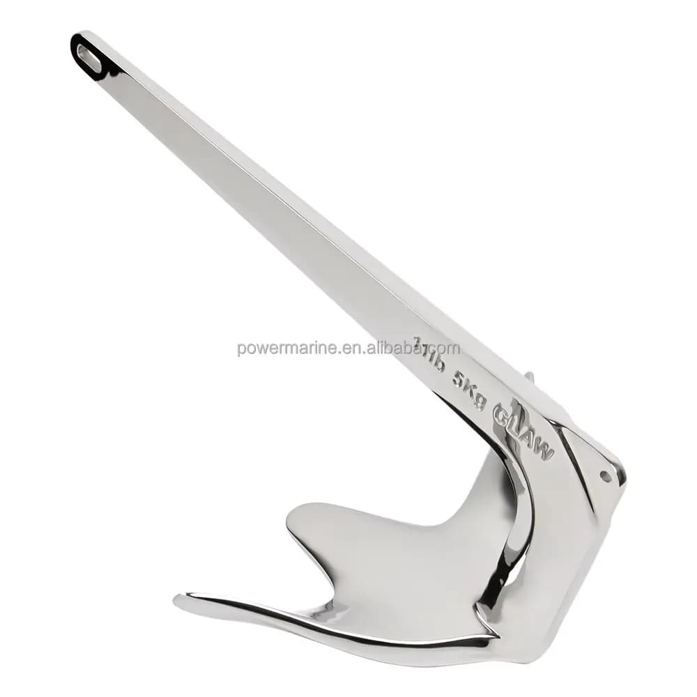 316 Stainless Steel Bruce Anchor Marine Hardware Boat Accessory High Quality Durable Anti-Rust for Yacht Sailboat