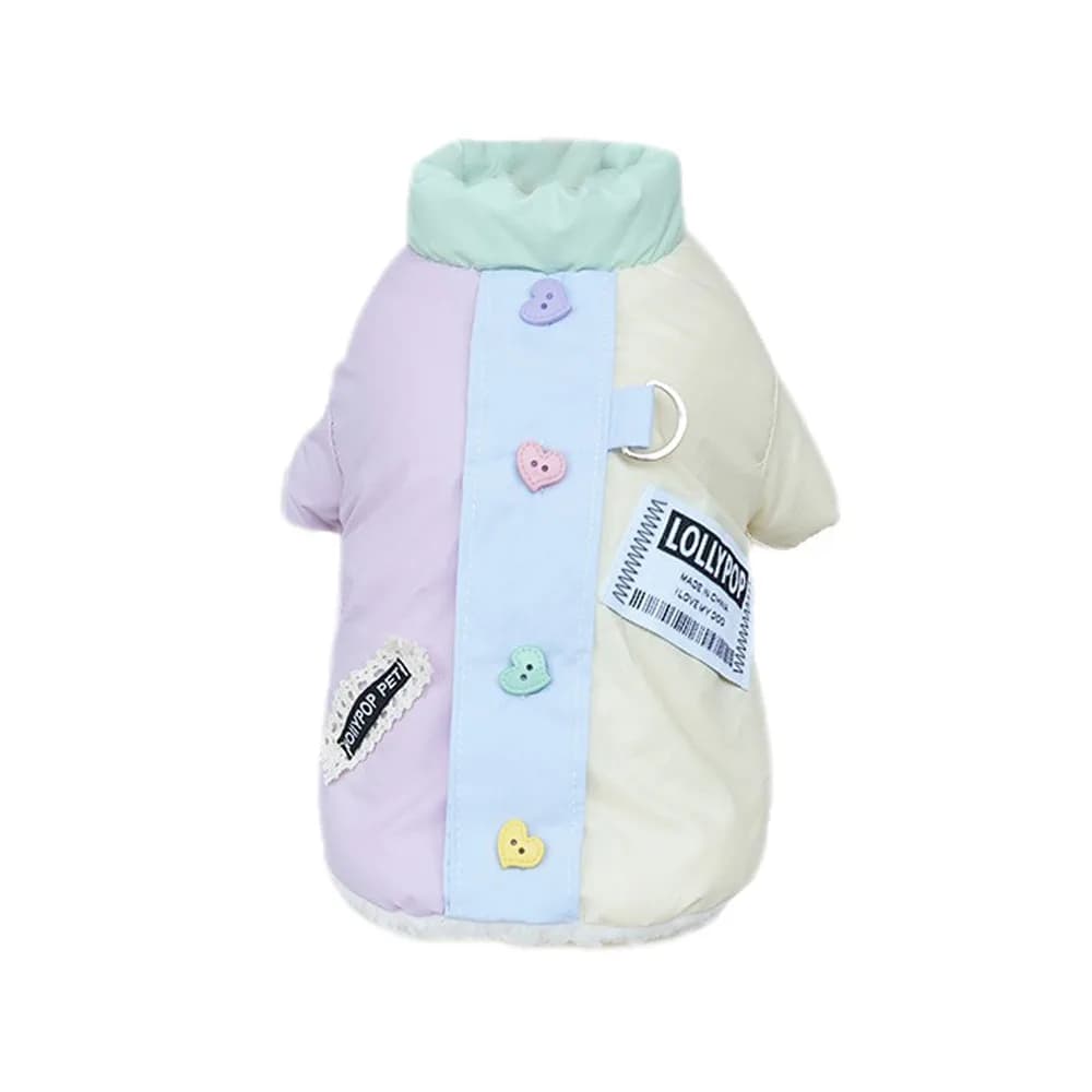 Simpatico imbracatura con fibbia invernale caldo cappotto per cani impermeabile antivento vestiti in cotone per animali domestici addensato scaldini per animali domestici top invernali