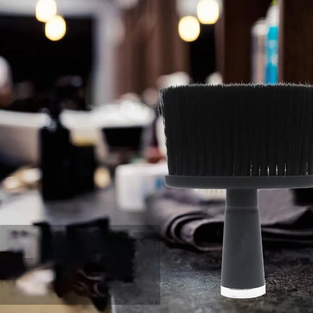 1Pcs Premium Fiber Hair Sweeping Brush Hairdresser Cleaning Tool Broken Hair Remover Salon Barber Shop Use Comfortable Ergonomic
