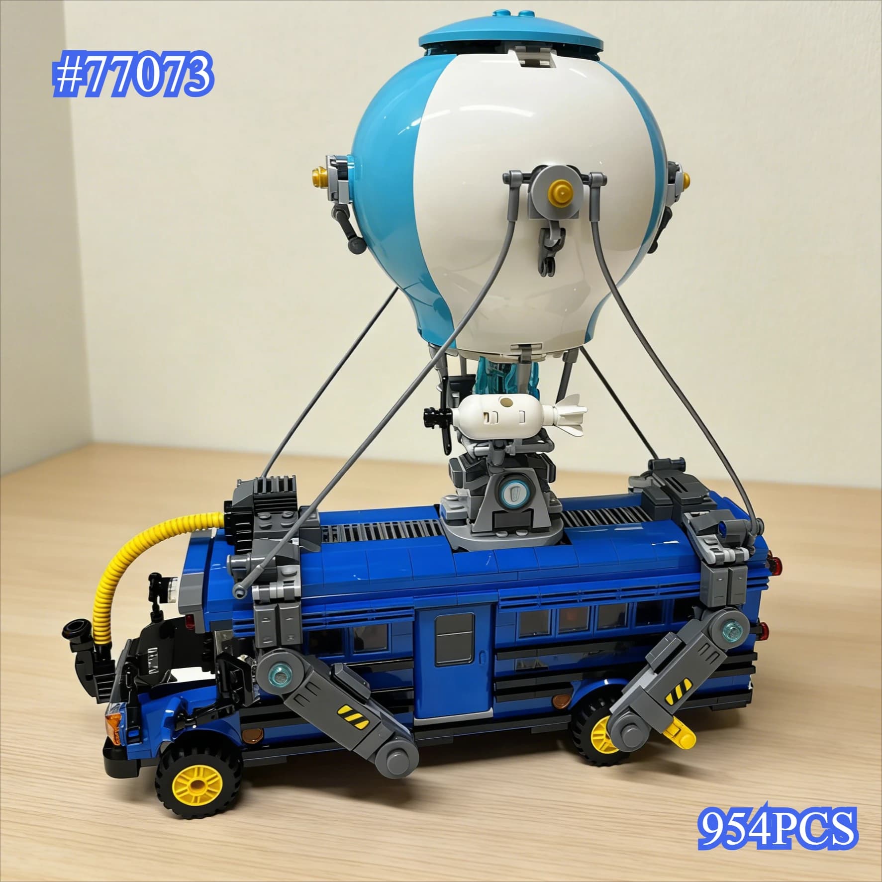 Set di mattoncini da costruzione per autobus modello Gift Battle 77073 compatibili con le particelle Lego, adatti per regali di Natale