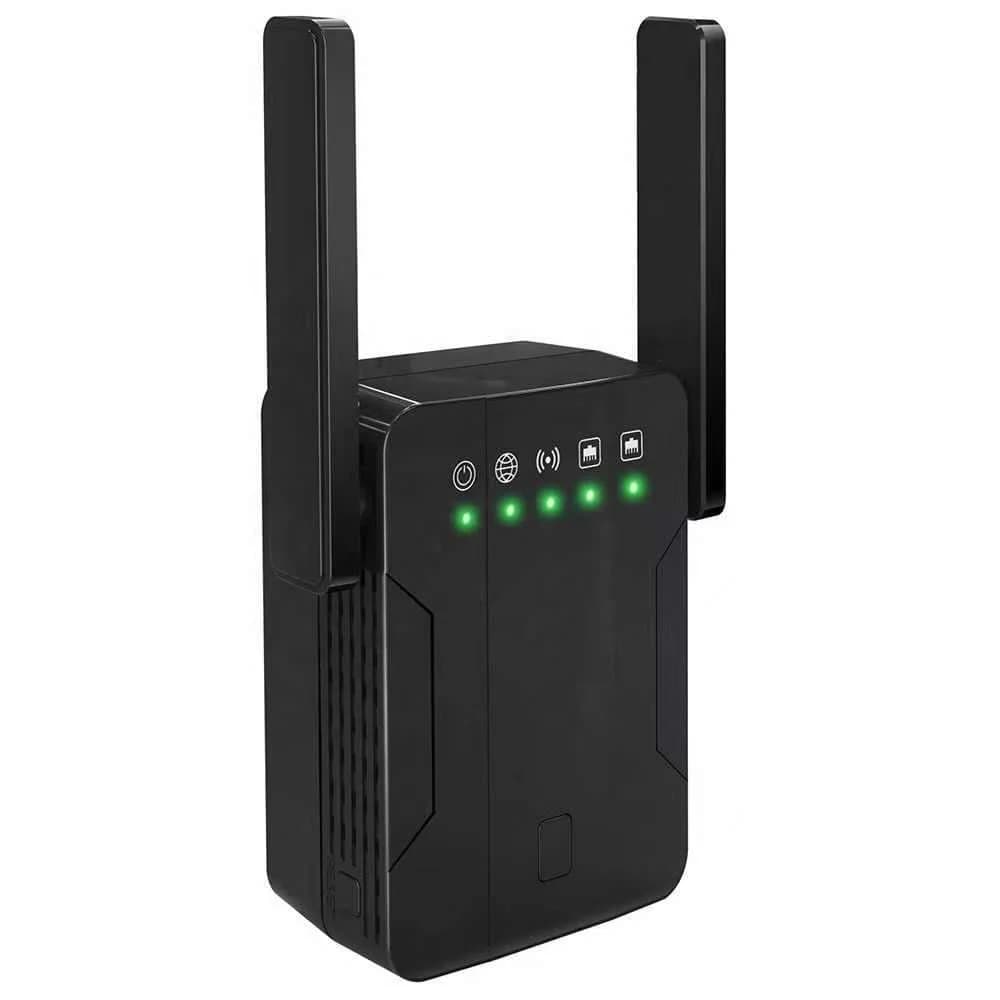 Ripetitore Wifi 2.4G 5G Estensore di portata Wifi Ripetitore Wifi 1200Mbps Inalambrico con 2 antenne esterne
