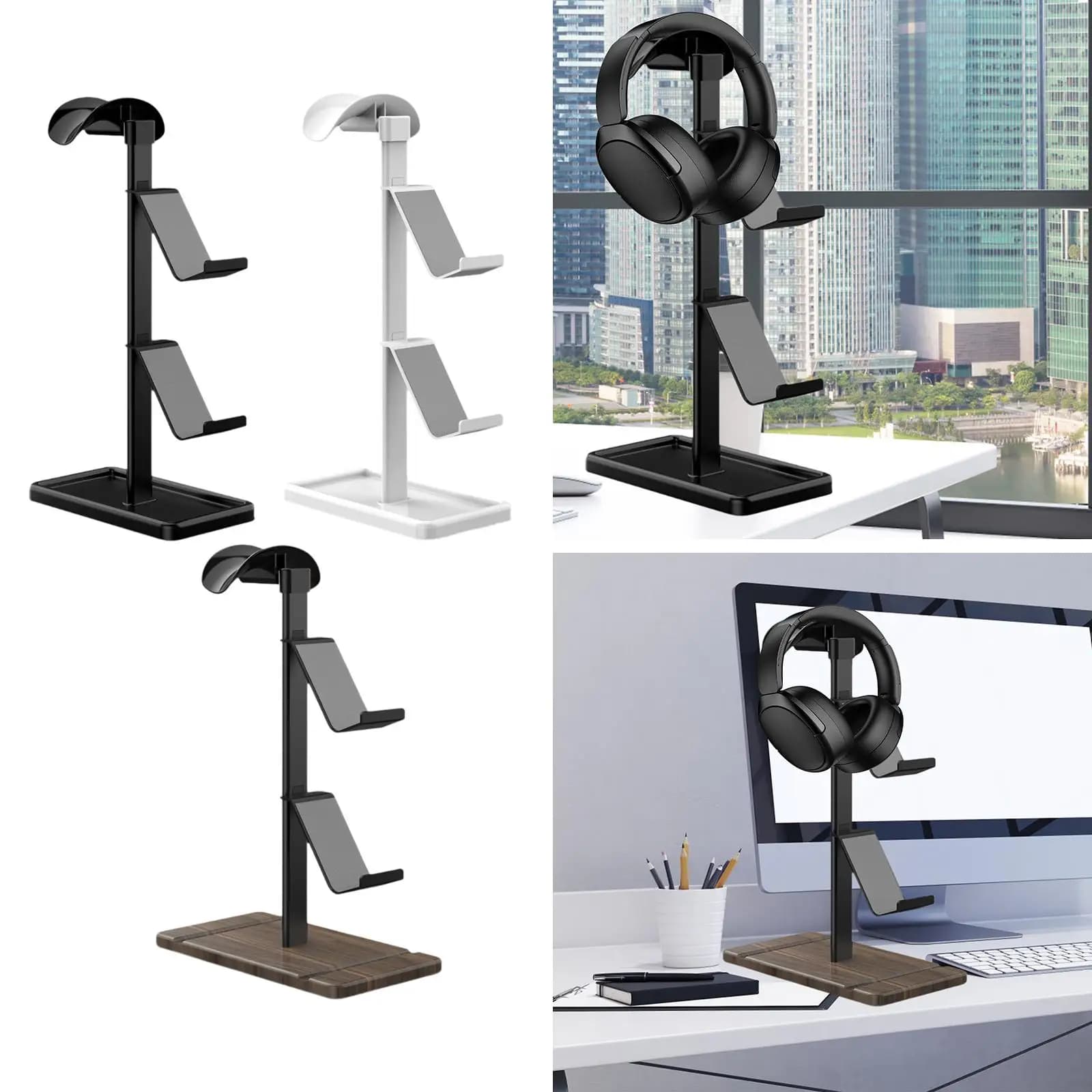 Headphone Holder Multipurpose Gaming Accessories for Desk Storage Organizer
