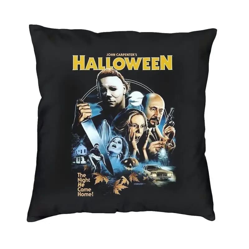 Horror film pillow cover print 3D front-back Michael Myers floor cushion pillow case for Halloween Federa for home Decorative sofa