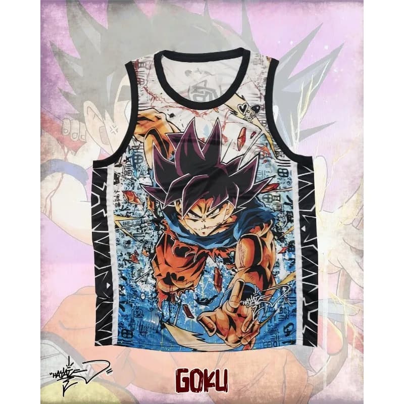 Nuovi Arrivi Estate 2026: Maglia Sportiva da Basket Edizione Speciale Dragon Ball Z Goku Vegeta - Canotta da Fan Anime Giapponese - Top Speciale