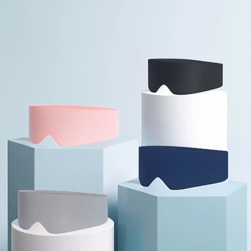 Elastic satin sleeping mask with integrated micro-pressure, comfortable and breathable eye mask, suitable for all seasons