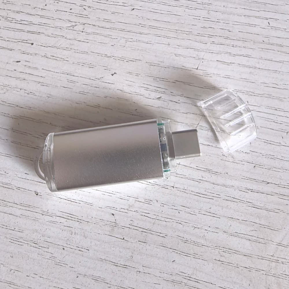 10 pezzi nuovi in ​​lega di alluminio tipo C per chiavette USB, adatti per schede PCBA generiche, guscio in metallo, senza chip di memoria