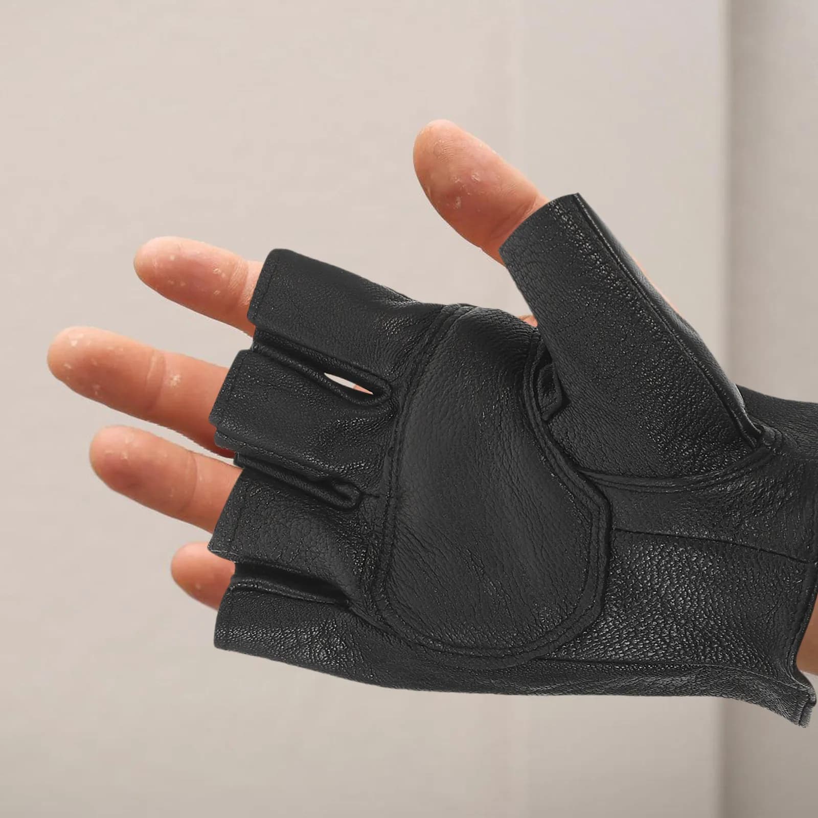 1 paio di guanti da ciclismo a mezze dita, guanti traspiranti antiscivolo per allenamento, per sport all'aria aperta, palestra, sollevamento pesi, pesca