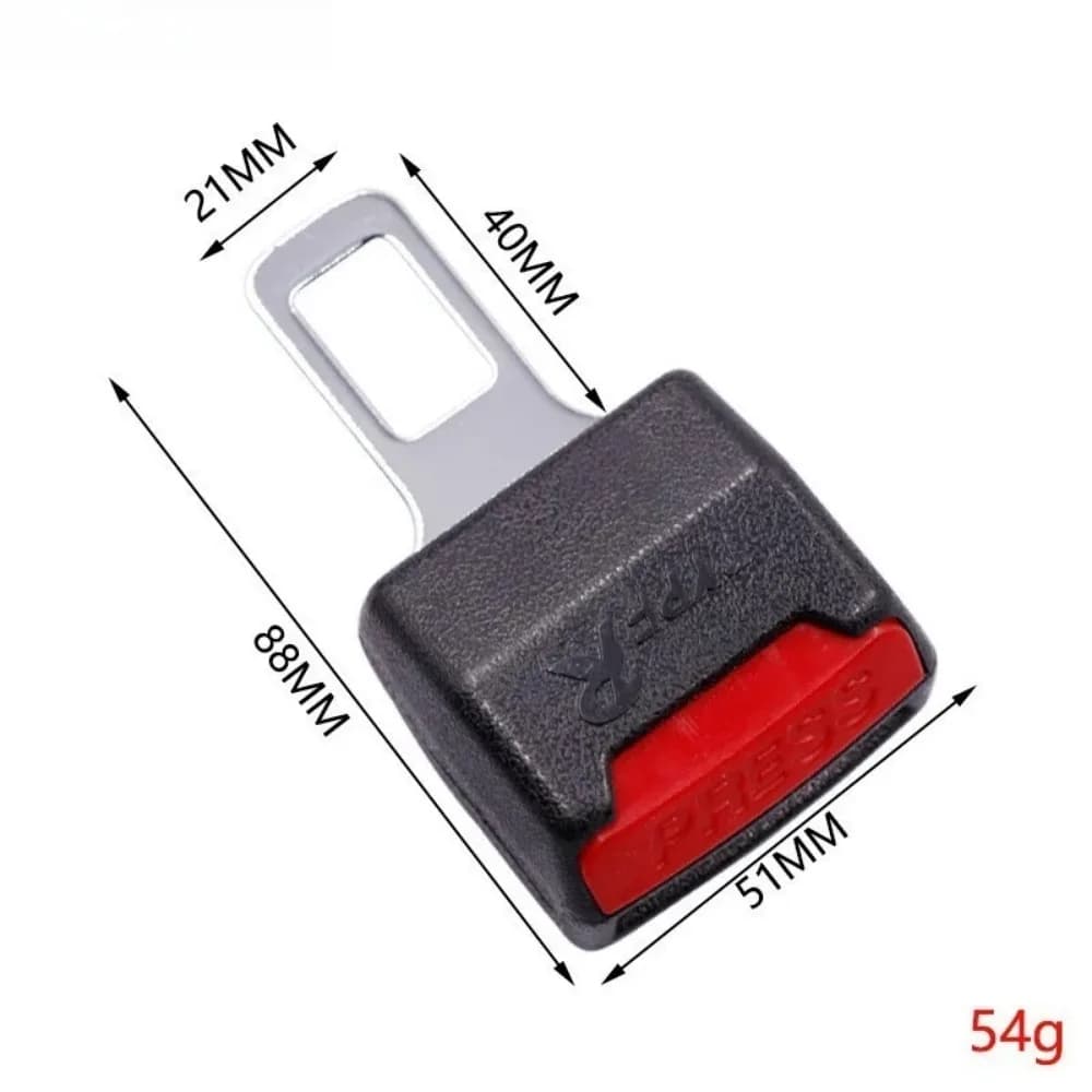 2pcs/4pcs Car Seat Belt Clip Extender Safety Seatbelt Lock Buckle Plug Thick Insert Socket Extender Safety Buckle
