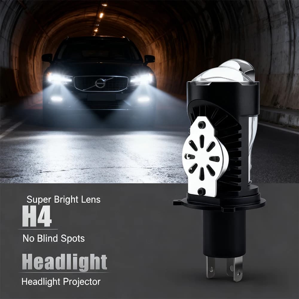3000W 40000000LM H4 LED Mini Lente Del Proiettore 6500K Fascio Alto Basso Turbo Fan Auto Faro 12V Ad Alta Potenza Lampadina Del Motociclo Plug & Play