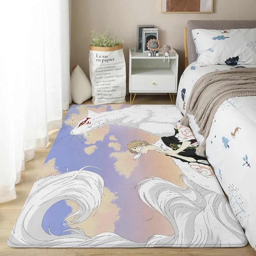 N-Natsumes-s Libro degli amici Tappetino per soggiorno Divano Cuscini da pavimento Moderno morbido FluFor Camera da letto per bambini Tappeto da gioco