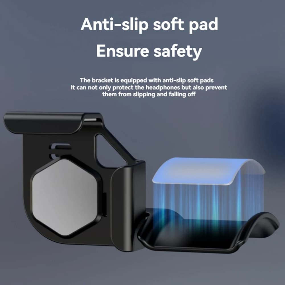 N35R-Headset Bracket For Desktop For Desktop Organization PC Monitor Hanger Wall Hook Headphone Stand A