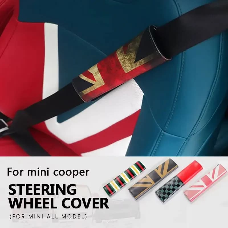 Covers PU Safety Belt with MINI Cooper, Countryman, Paceman, Clubman, F55, F56, F60, R60, R61, R56, Auto Accessories