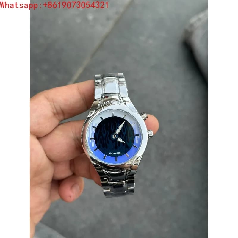 The Great Qin Empire Original, Fossil Flame Digital Display Dynamic Flame Watch Medieval Retro Style Futuristic Watch