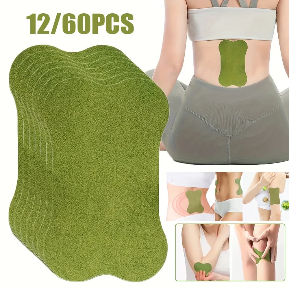 12/60PCS Lumbar Spine Warm Support Pads Waist Massage Sticker Breathable Cervical Spine Patch Relaxed Back Muscles Warm Stickers