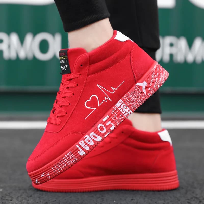 Casual Sneakers Shoes Men Thick Bottom Lightweight Men Shoes Breathable Fashion Wear-resistant Sports Shoes Men High-top