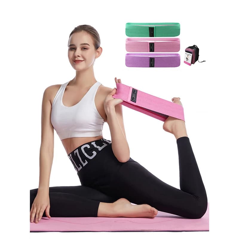 1 pz fascia elastica Fitness Unisex per gambe sportive glutei alla coscia Butt Squat 3 livelli bande da palestra di resistenza per esercizi di allenamento larghi