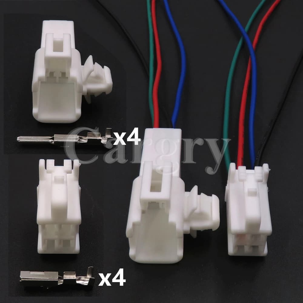 1 Set 4P 90980-10795 AC Assembly Auto Male Plug Female Socket Car Cable Harness Connector 6520-0349 7282-1042