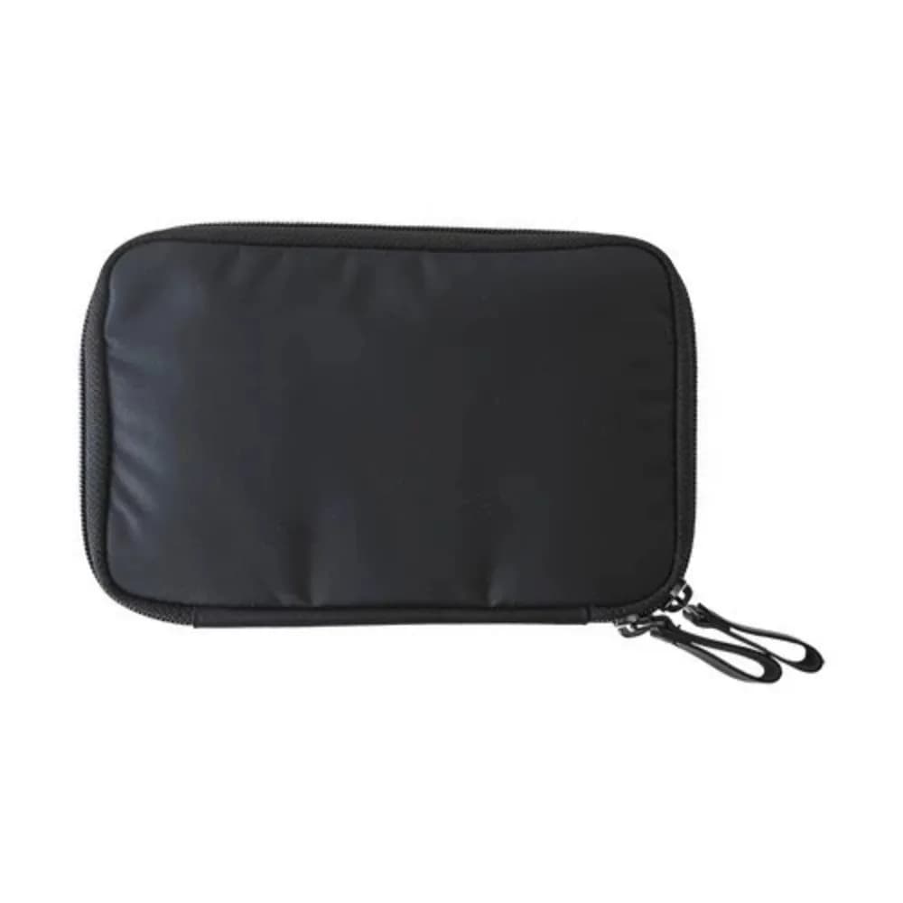 Solid Color Passport Bag Nylon Material Multifunction Design Travel Wallet Hand-held Style Water Resistant Passport Holder