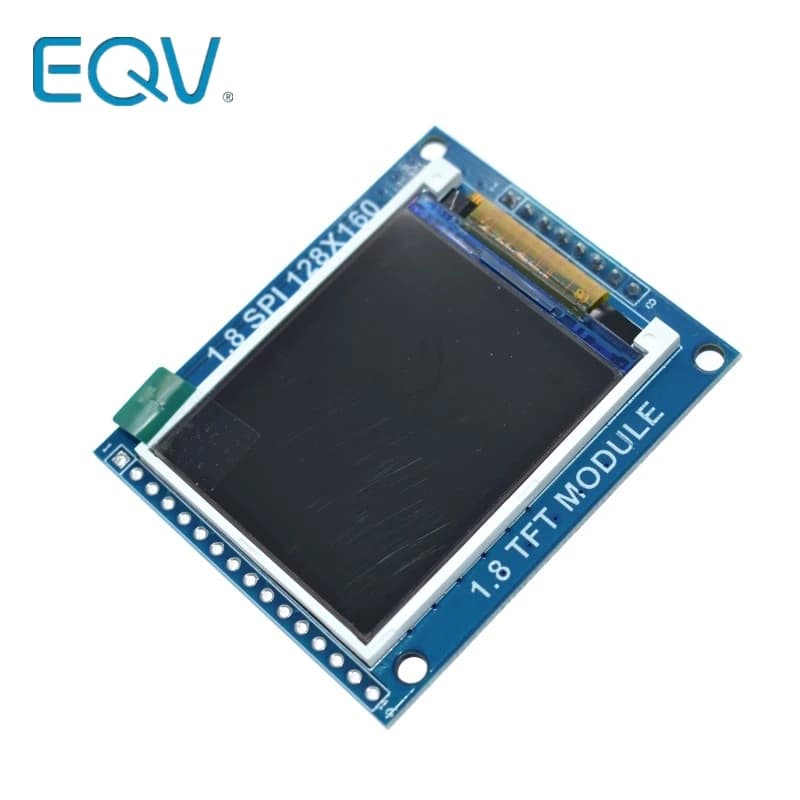 Elettronica intelligente Display modulo LCD TFT SPI seriale da 1,8 pollici 128 * 160 + adattatore PCB presa IC SD di alimentazione per Arduino 1.8 '' 128x160