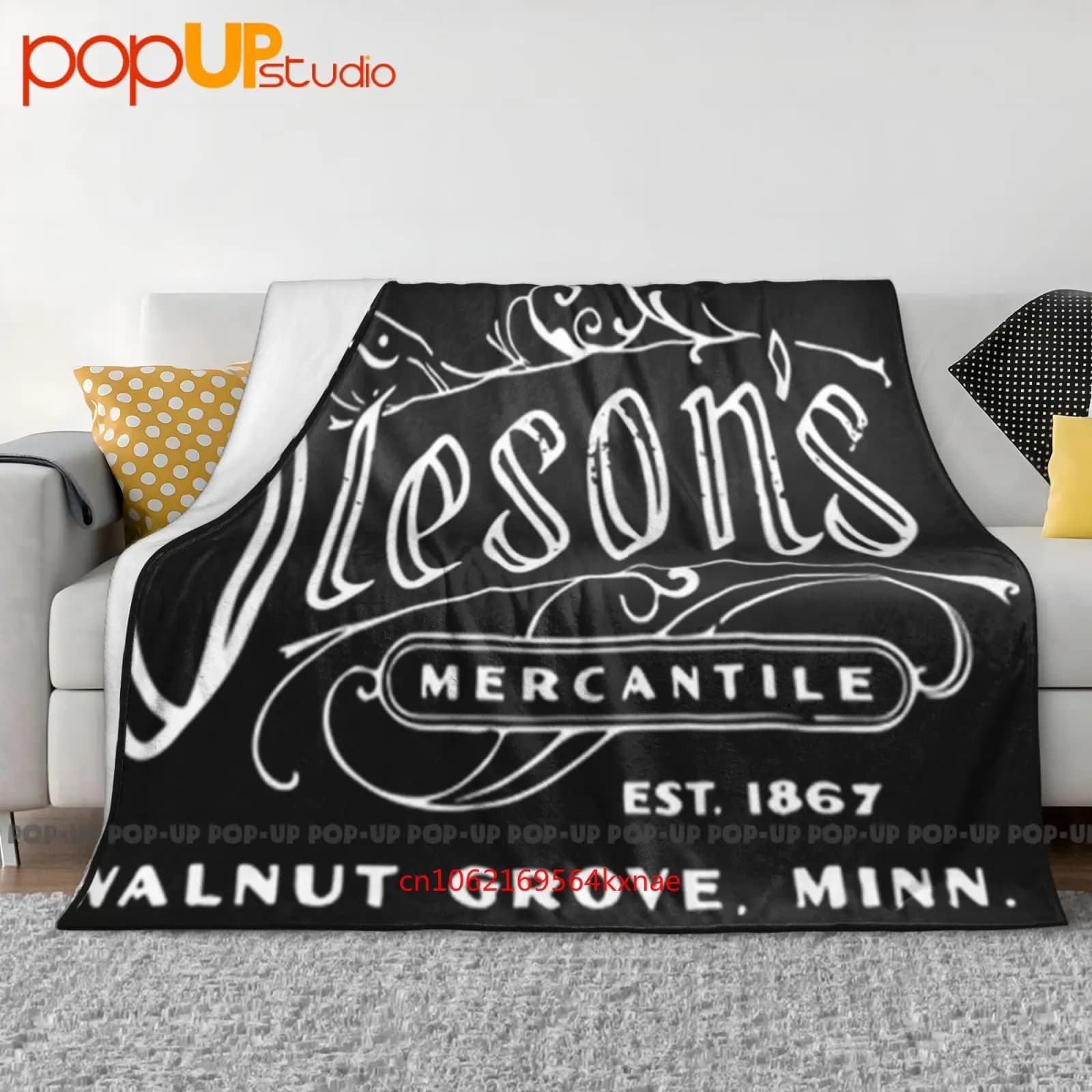 Oleson'S Mercantile Little House On The Prairie Coperta ultra morbida Trapunta Copridivano invernale Copriletto