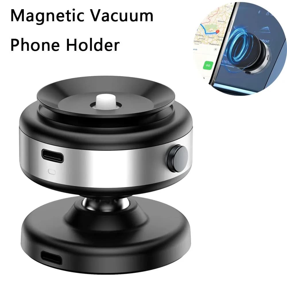 360°Rotation Car Magnetic Vacuum Phone Holder Dashboard GPS Mount For Magsafe iPhone 17 16 15 14 13 12 Pro Max Cellphone Bracket