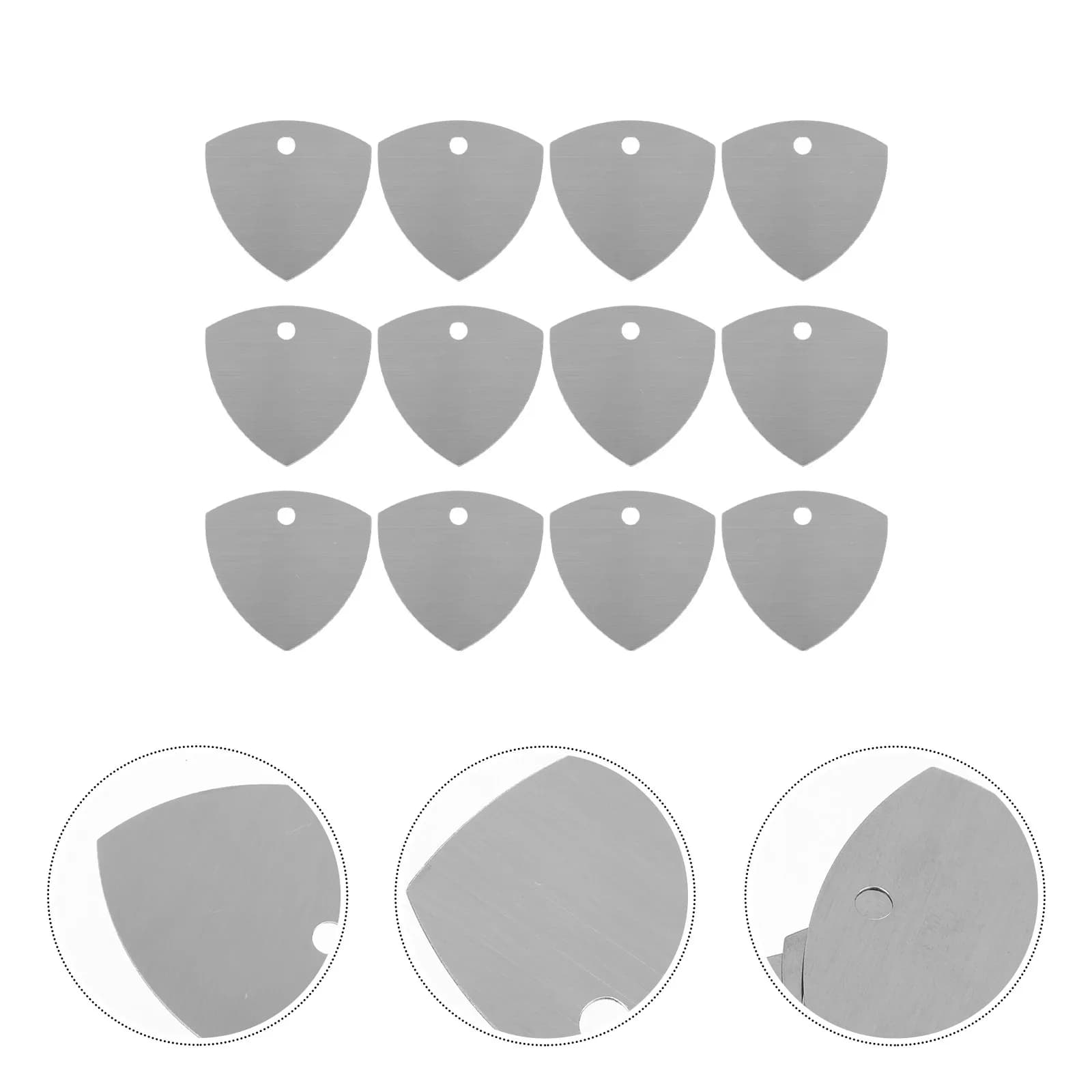 12 Pezzi Plettri per Chitarra Lisci, Protezioni per Dita in Materiale Salutare, per Chitarra Acustica