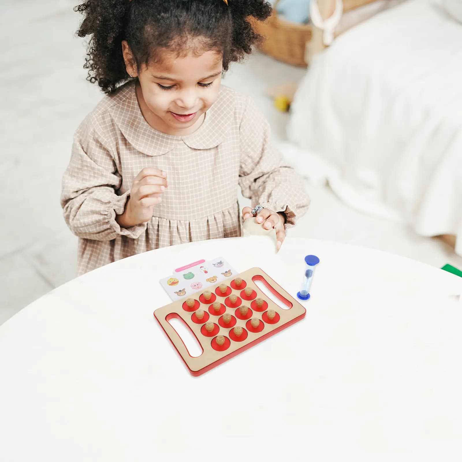 1 set di scacchi con memoria, gioco educativo per l'apprendimento precoce, gioco per l'allenamento cognitivo, giocattolo per lo sviluppo del pensiero dei bambini