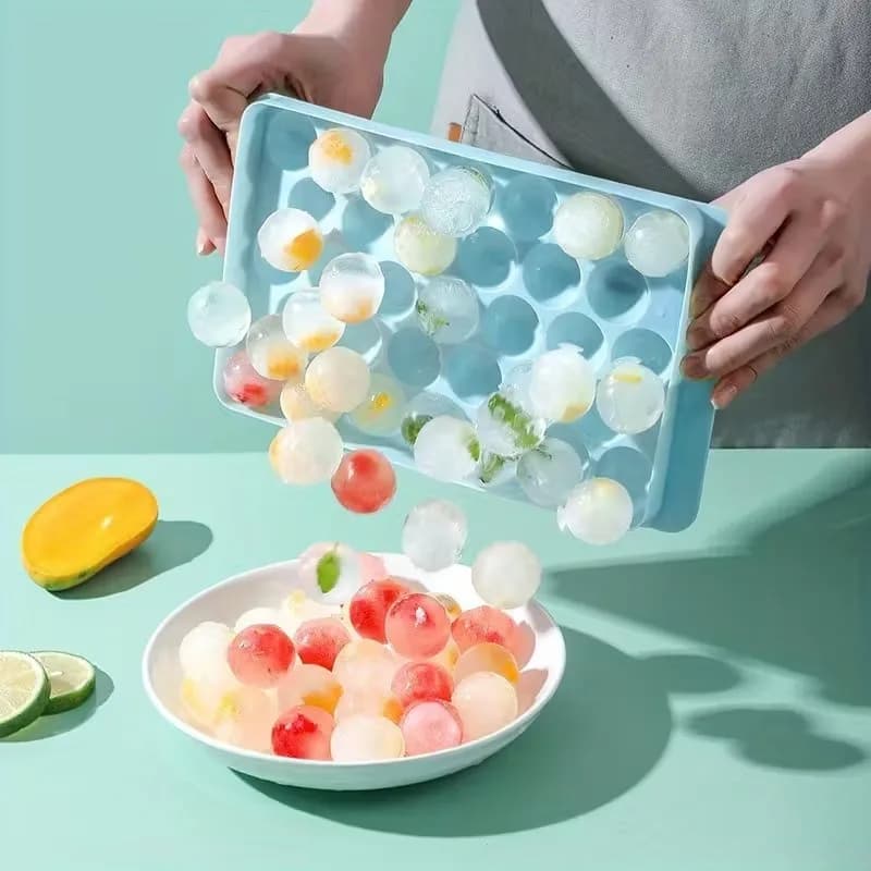 Stampo per palline di ghiaccio di grado alimentare da 1/3/5 pezzi, stampo rotondo per cubetti di ghiaccio per uso domestico, stampi per ghiaccio estivi, stampi per bevande fredde fai da te, stampi per gelato