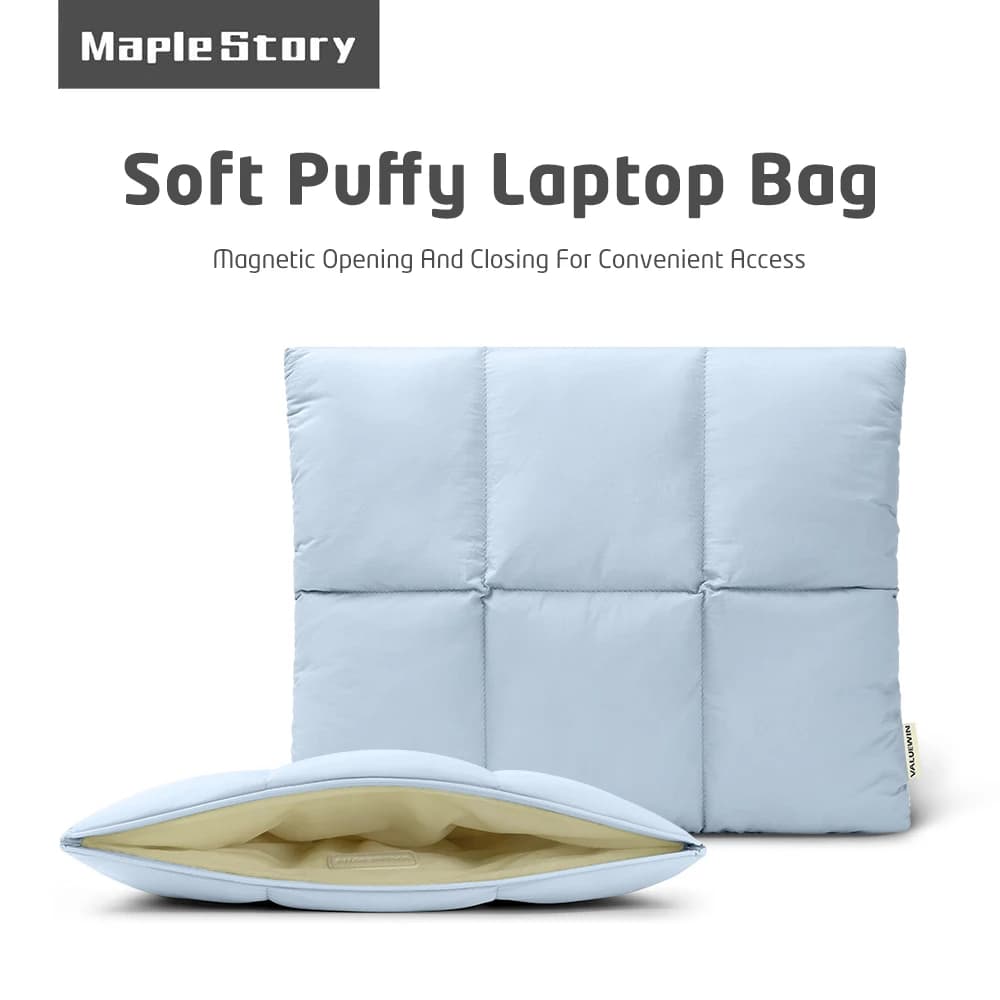 Comoda custodia gonfia per laptop 13,3 14 15,6 16 pollici, per MacBook Air M3 2024 M2 M1, MacBook Pro M4 Pro/Max Cover per laptop per donna
