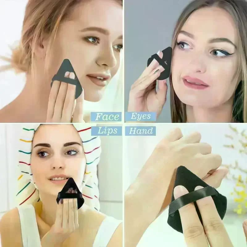 12 pcs triangle attic makeup beauty sponge attic triangle for makeup powder blender breather for finger makeup accessories cosmetics