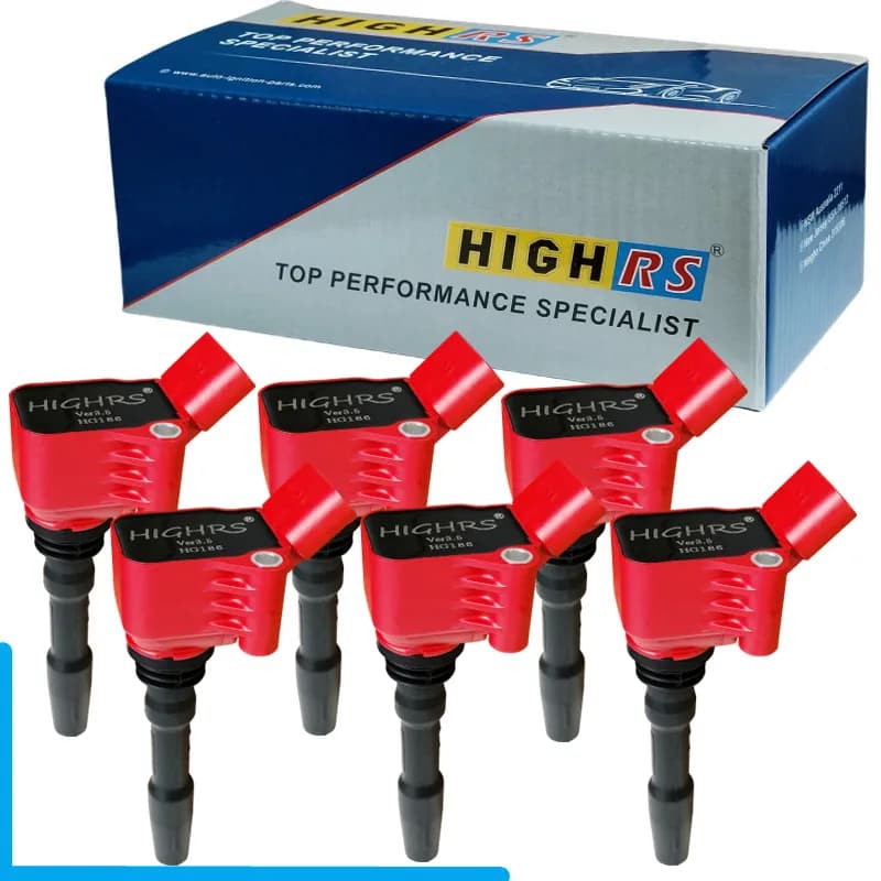 4/6PCS Prestazioni Bobina di Accensione per Audi A6 C8 3.0 A7 A8 Q7 Q8 S4 S5 S6 S7 RS3 RS4 RS5 Touareg CR7 Turbo EA888 EA839 EA855