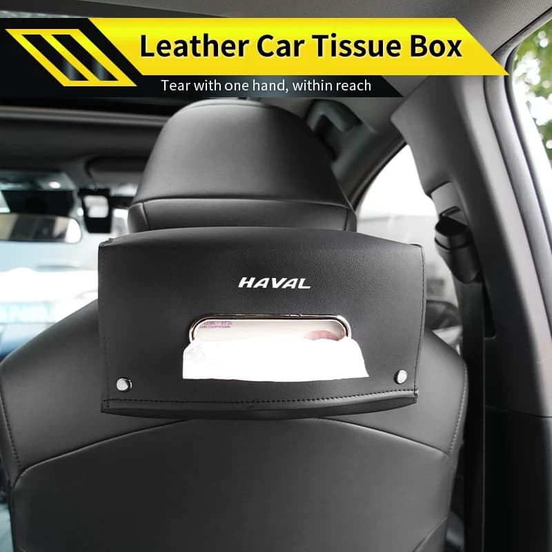 New Car Hanging Tissue Organizer Box Centre Console Tissue Bag For Great Wall Haval F7 H6 H2 H3 H5 H7 H8 H9 M4 F7X F7H H3S
