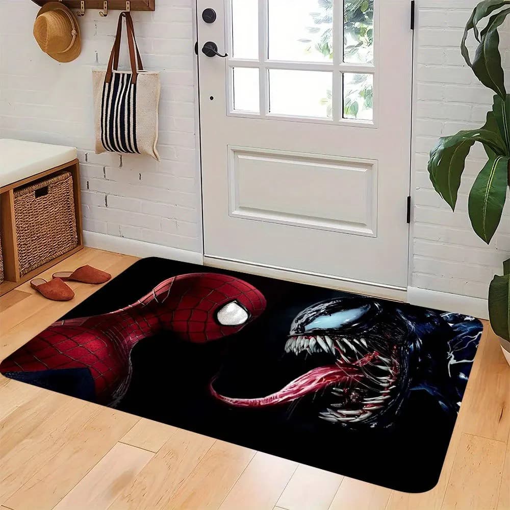 1 tappetino Marvel Spider-Man Venom per ingresso interni/porta/soggiorno, regalo ideale per i fan di Marvel, per le feste e la casa