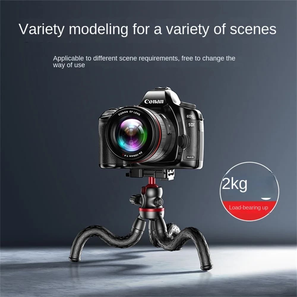 COOL DIER Octopus phone holder, wireless selfie stick, tripod camera, photography gimbal, outdoor live streaming phone holder