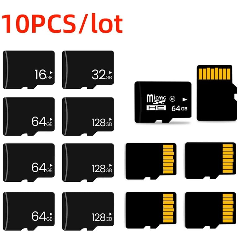 10 pcs/Lot TF Memory Card 4 GB 8 GB 16 GB 32 GB 64 GB 128 GB Flash Drive Memory SD Card for Monitoring Guide Recorder