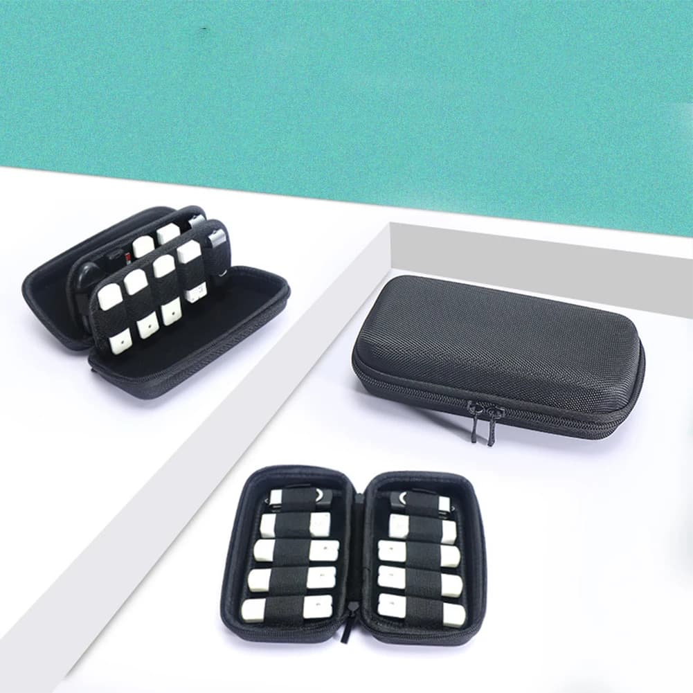 Organizer per Chiavette USB, Custodia Impermeabile per Accessori Elettronici, Scatola Portaoggetti per Pen Drive USB