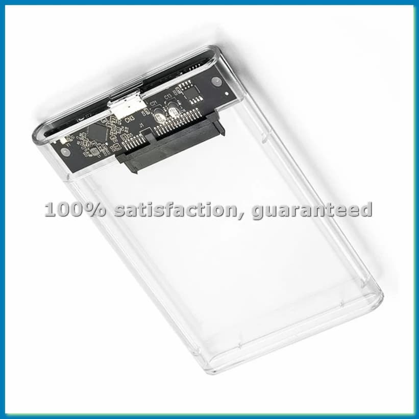 Box esterno per disco rigido USB 3.0 da 2,5 pollici, custodia per SSD/HDD trasparente - ABFB
