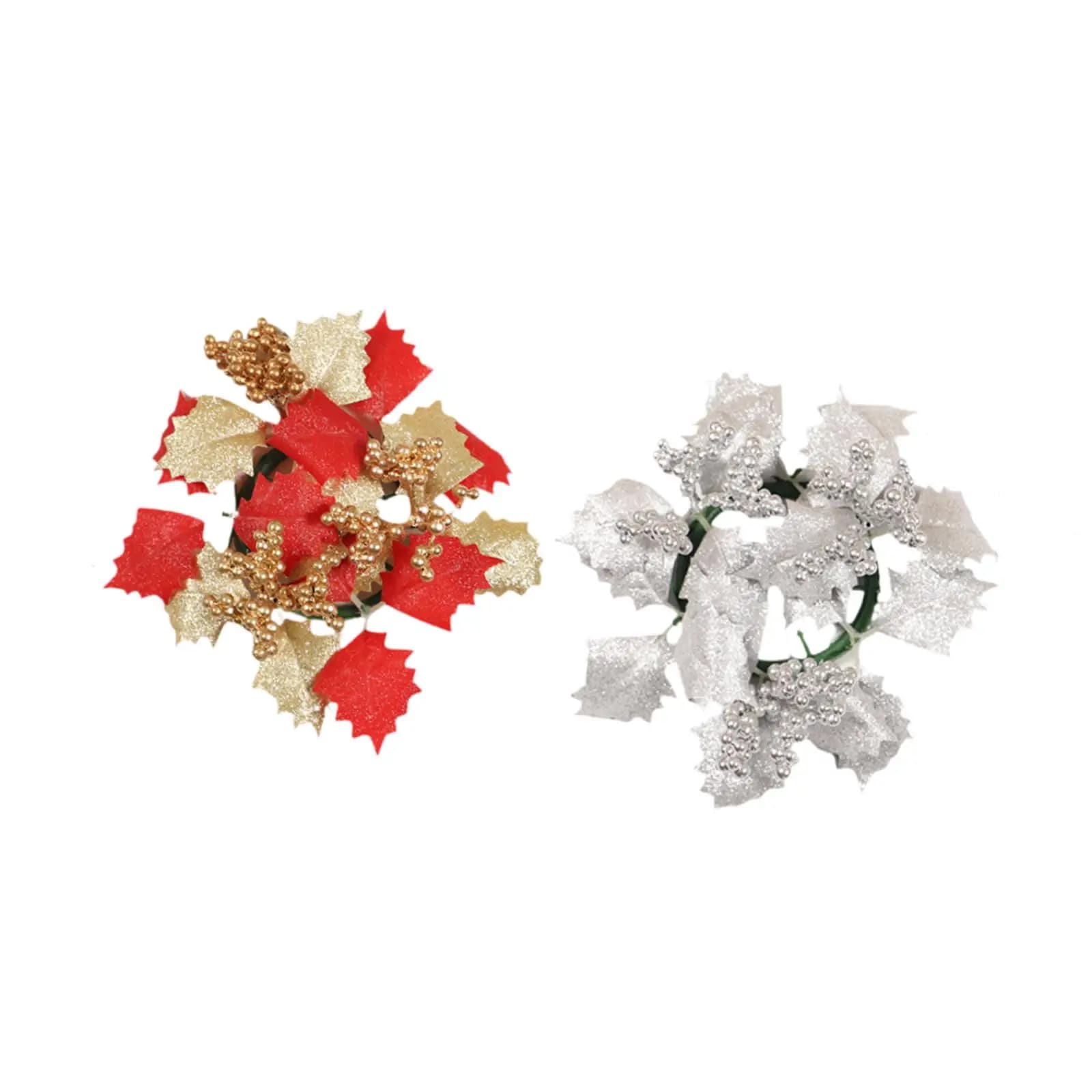 Artificial Maple Leaf Candle Wreath Mini Garland Floral Ring Decorative Centerpiece for Autumn and Christmas